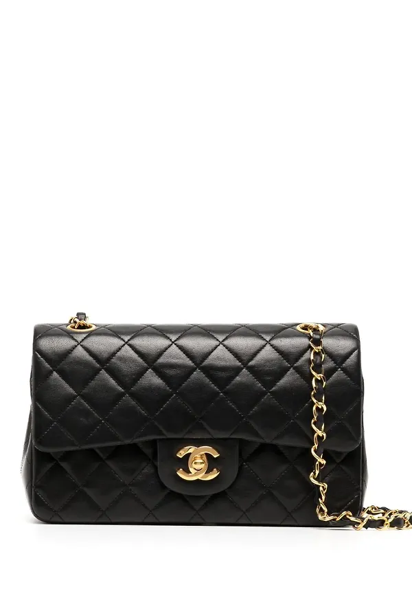 CHANEL Pre-Owned axelremsväska med viklock - Svart