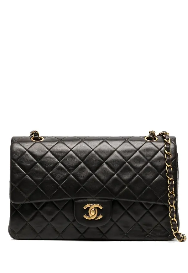 CHANEL Pre-Owned axelremsväska med viklock - Svart