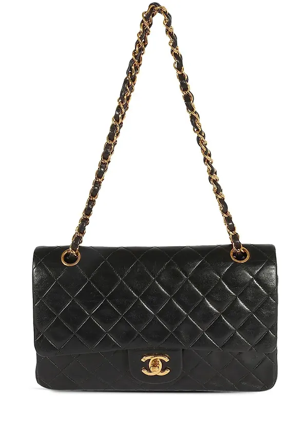 CHANEL Pre-Owned axelremsväska med viklock - Svart