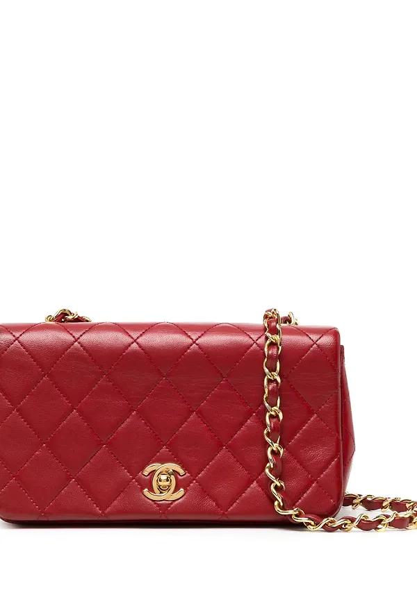 CHANEL Pre-Owned axelväska från 1990 - Röd