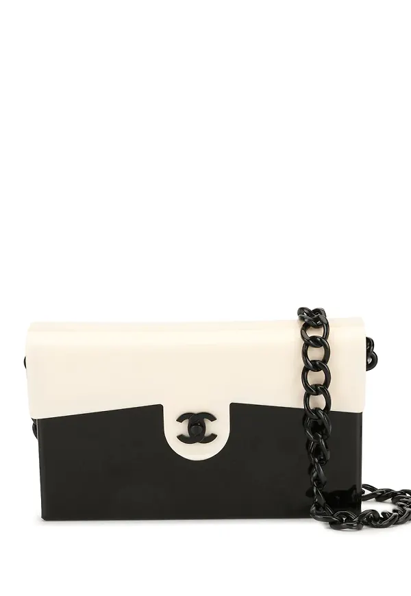 CHANEL Pre-Owned axelväska med kedja och logotyp - Svart