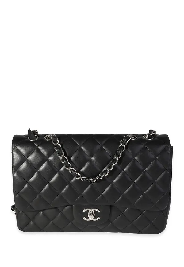 CHANEL Pre-Owned axelväska med viklock - Svart