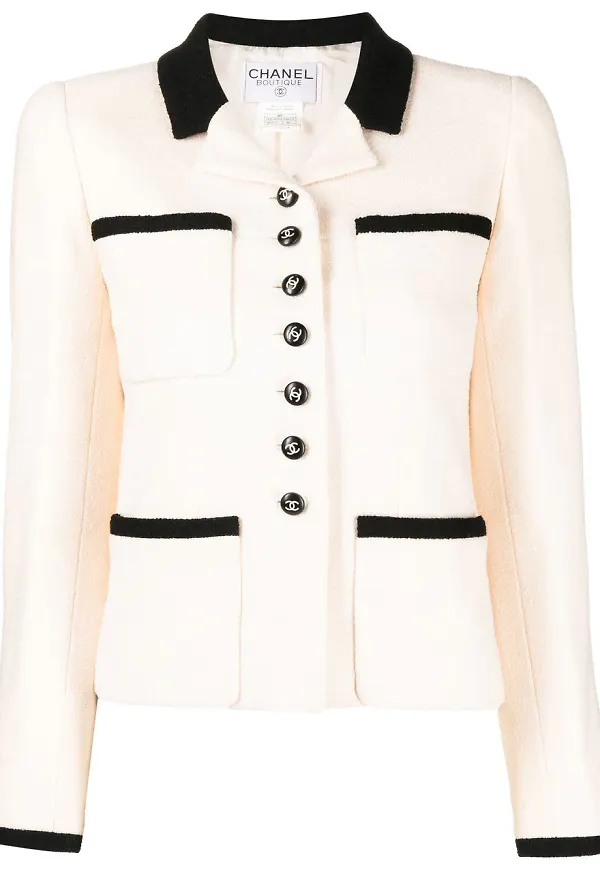 CHANEL Pre-Owned blazer från 1996-1997 - Vit