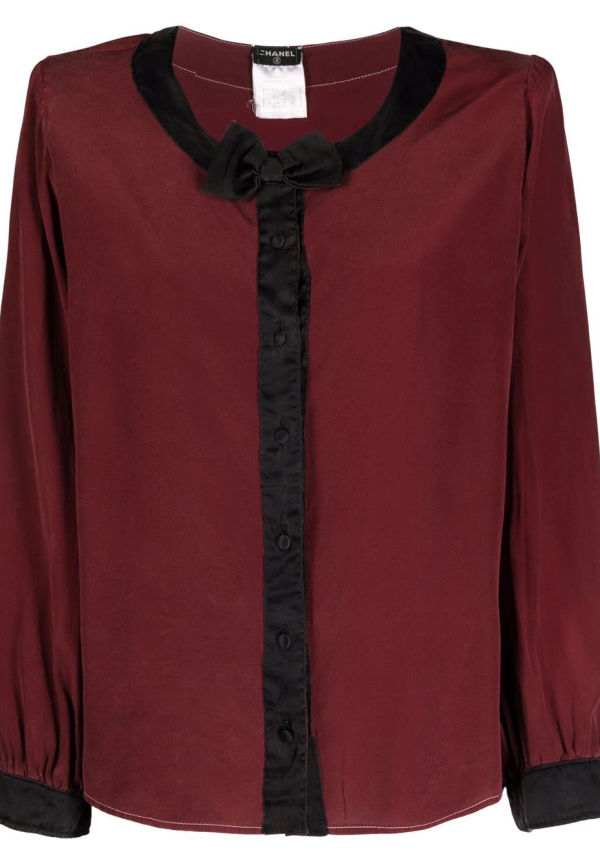 CHANEL Pre-Owned blus från 2006 - Röd