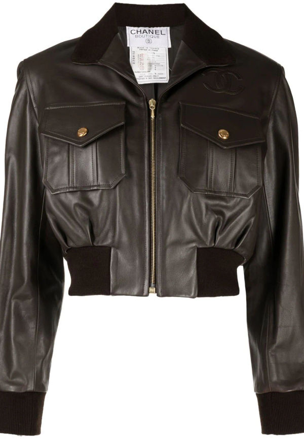 CHANEL Pre-Owned bomberjacka från 1990-talet - Brun