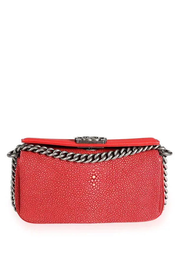 CHANEL Pre-Owned Boy axelremsväska - Röd