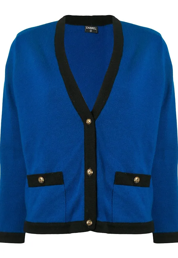 CHANEL Pre-Owned cardigan - Blå