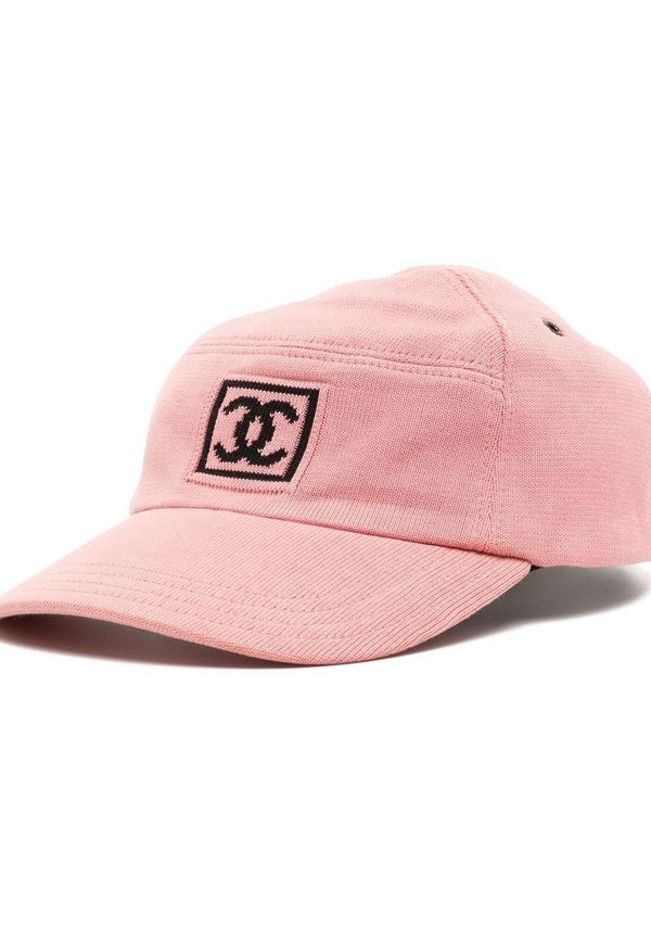 CHANEL Pre-Owned CC stickad keps från 1990-2000-talet - Rosa
