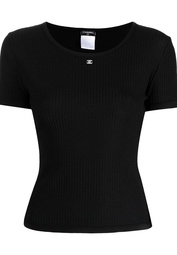 CHANEL Pre-Owned CC t-shirt från 1998 - Svart