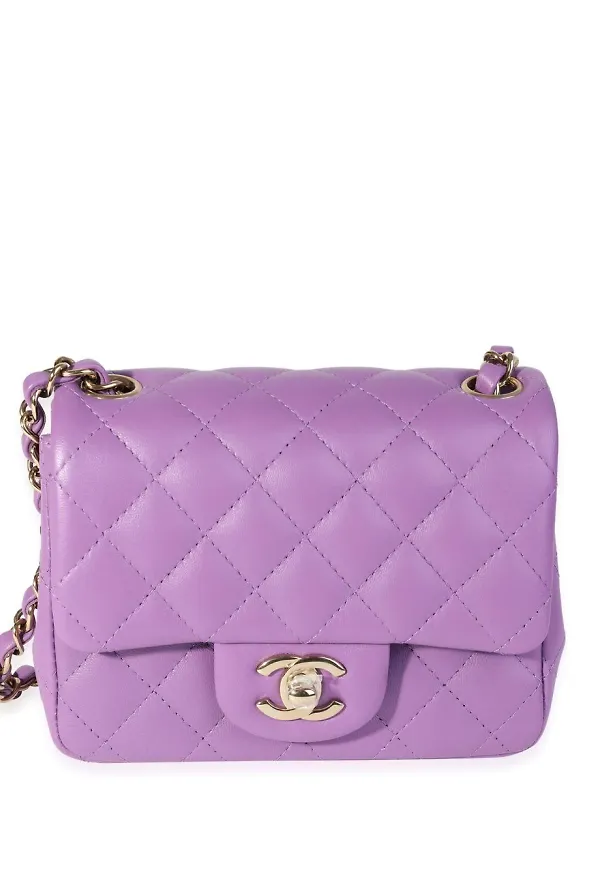 CHANEL Pre-Owned Classic Flap axelväska - Lila