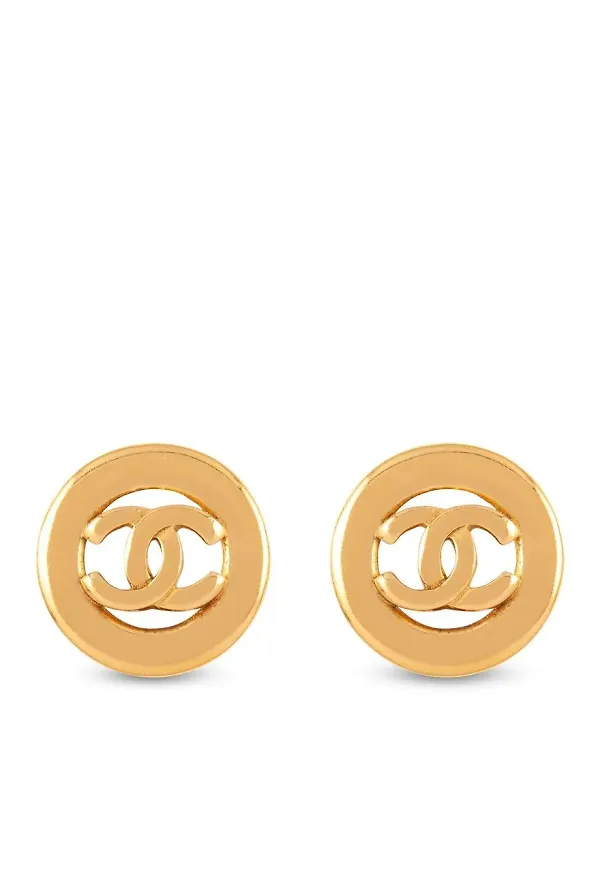 CHANEL Pre-Owned clipsörhängen från 1980-talet - Guldfärgad