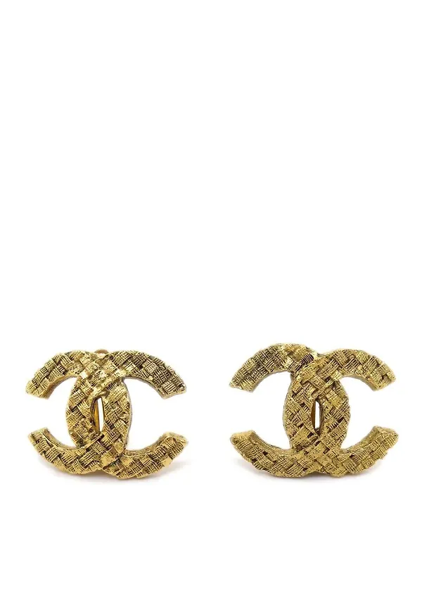 CHANEL Pre-Owned clipsörhängen från 1990-2000 - Guldfärgad