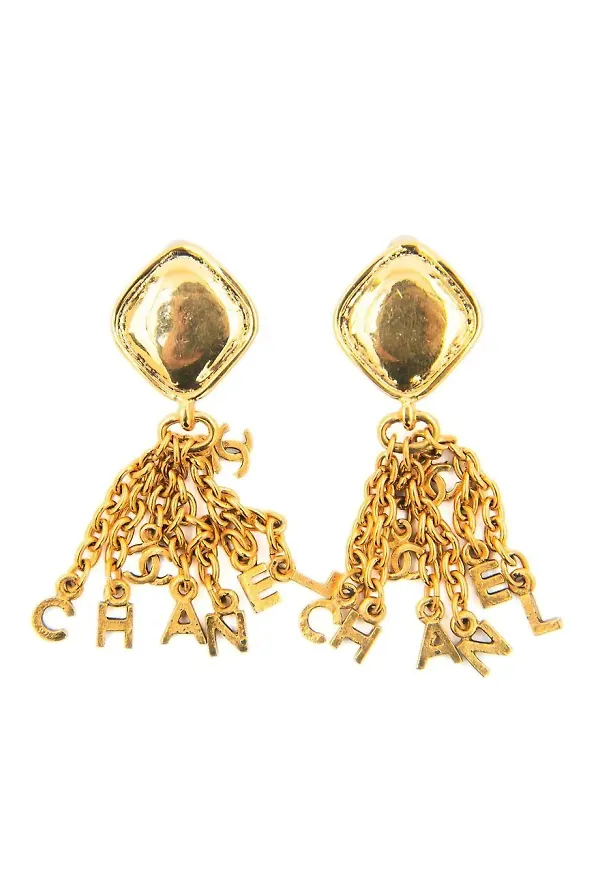 CHANEL Pre-Owned clipsörhängen från 1990-talet - Guldfärgad