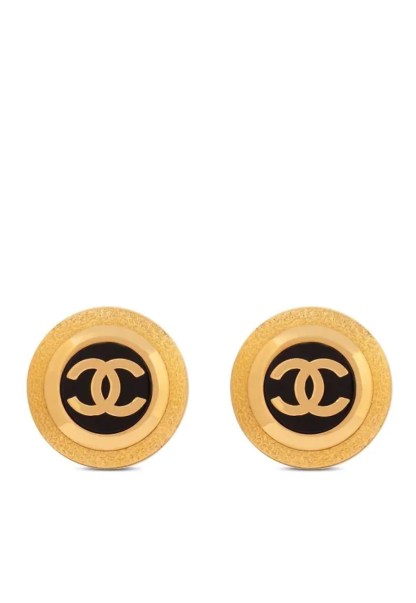 CHANEL Pre-Owned clipsörhängen från 1990-talet - Guldfärgad