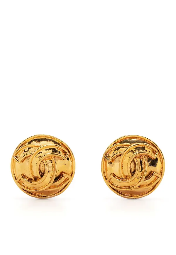 CHANEL Pre-Owned clipsörhängen från 1994 - Guldfärgad
