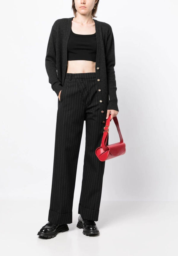 CHANEL Pre-Owned Coco Button kofta från 1990 - Grå
