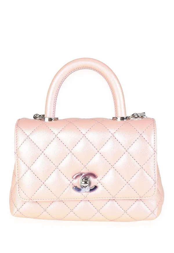 CHANEL Pre-Owned Coco dubbelriktad väska - Rosa