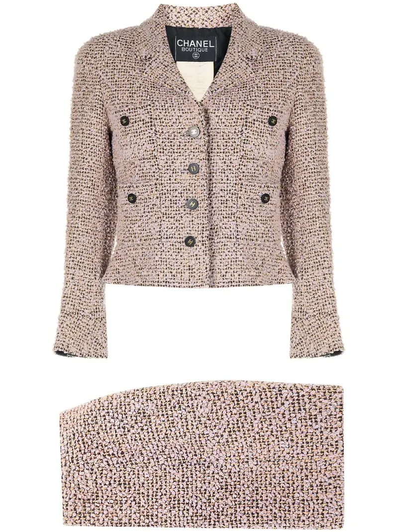CHANEL Pre-Owned Coco kostym från 1994-1995 - Rosa