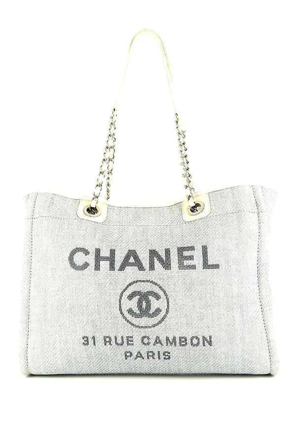 CHANEL Pre-Owned Deauville totebag från 2014 - Blå