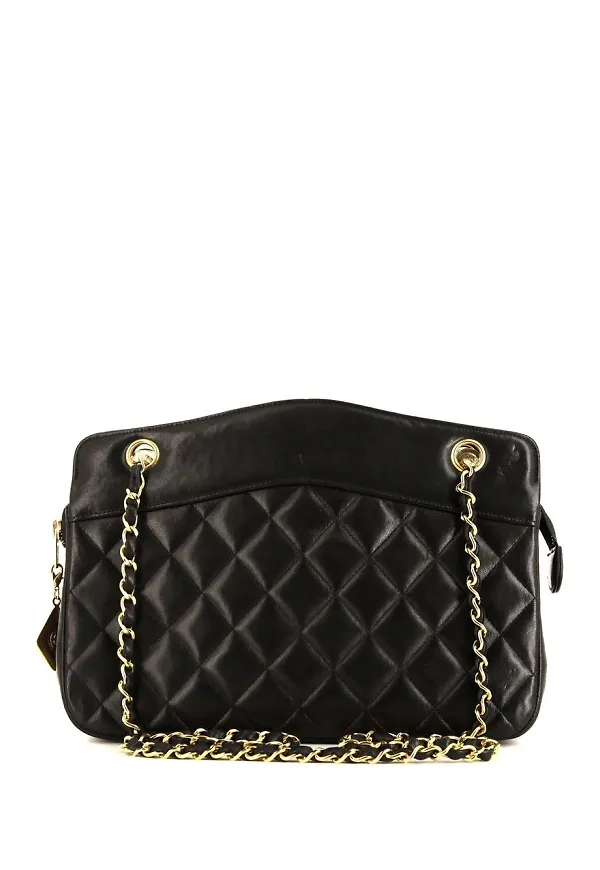 CHANEL Pre-Owned diamantquiltad väska - Svart