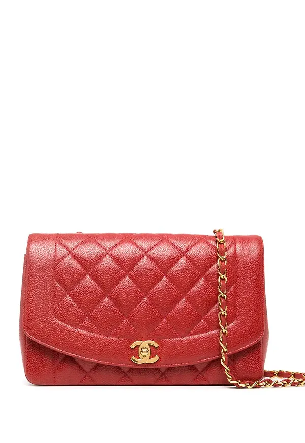 CHANEL Pre-Owned Diana axelväska - Röd