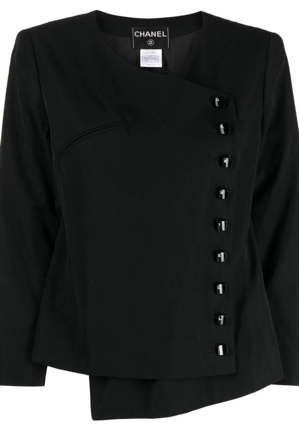 CHANEL Pre-Owned dubbelknäppt jacka från 2000 - Svart