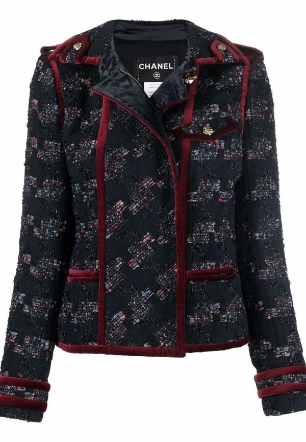 CHANEL Pre-Owned dubbelknäppt tweedkavaj från 2010 - Svart