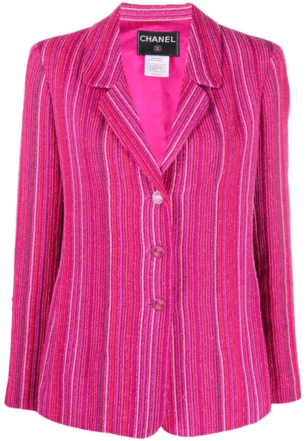 CHANEL Pre-Owned enkelknäppt blazer från 2010 - Rosa