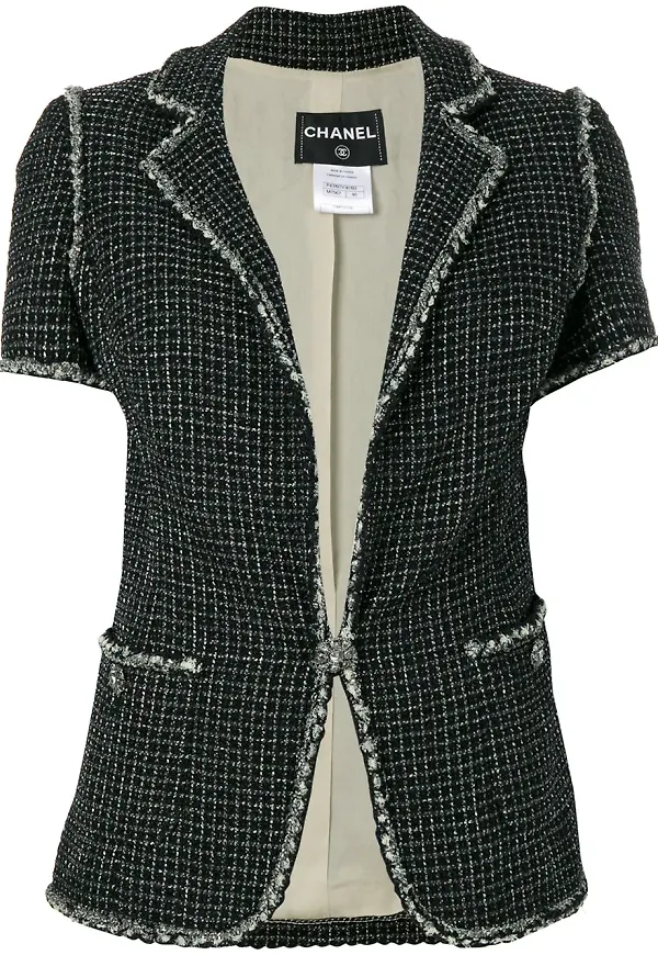 CHANEL Pre-Owned enkelknäppt jacka - Svart