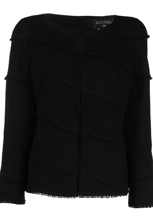 CHANEL Pre-Owned enkelknäppt jacka från 2008 - Svart