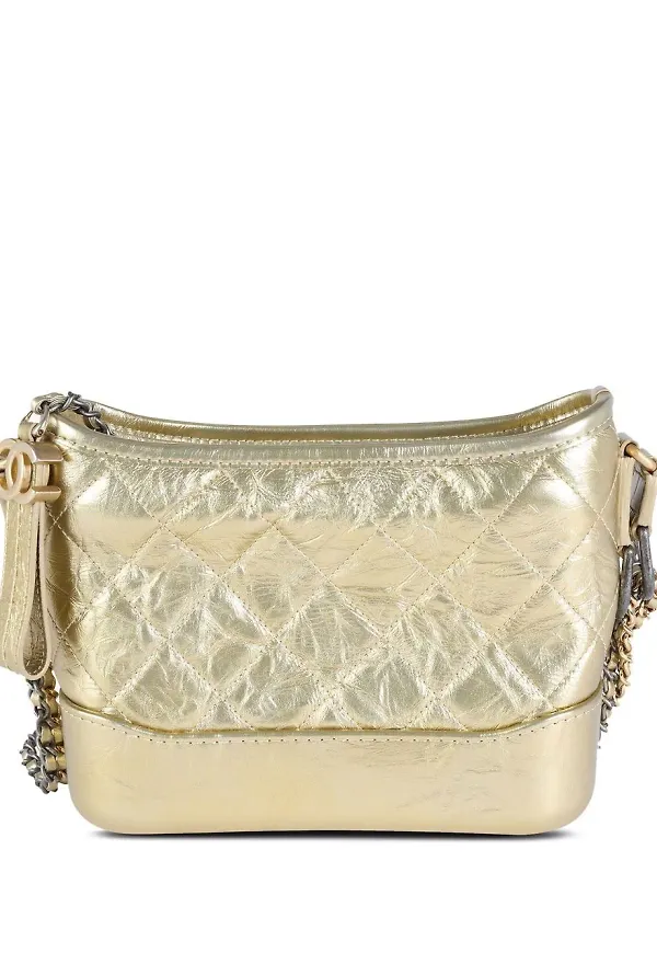 CHANEL Pre-Owned Gabrielle liten axelväska - Neutral