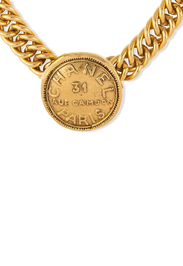 CHANEL Pre-Owned halsband från 1980-talet - Guldfärgad