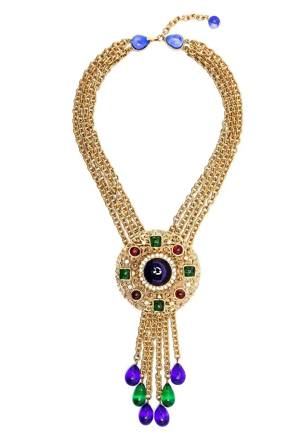 CHANEL Pre-Owned halsband från 1980-talet - Guldfärgad