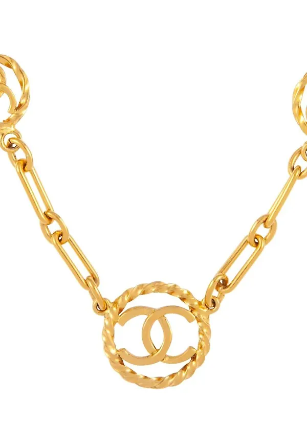 CHANEL Pre-Owned halsband från 1983 - Guldfärgad