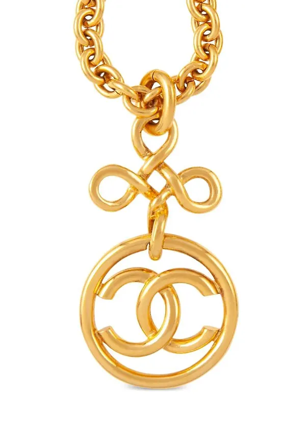 CHANEL Pre-Owned halsband från 1993 - Guldfärgad