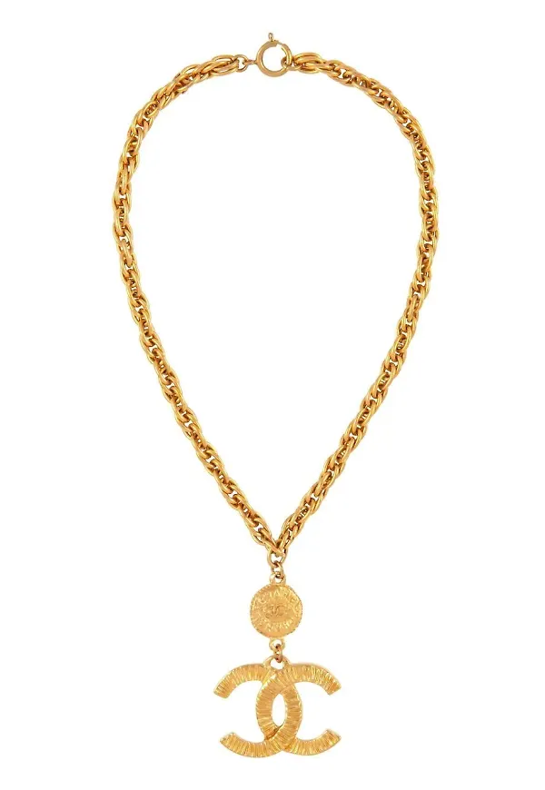 CHANEL Pre-Owned halsband från 1993 - Guldfärgad