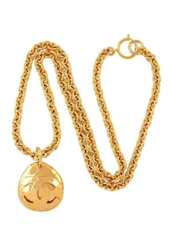 CHANEL Pre-Owned halsband från 1994 - Guldfärgad