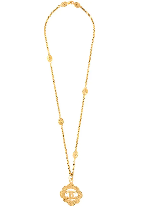 CHANEL Pre-Owned halsband från 1995 - Guldfärgad