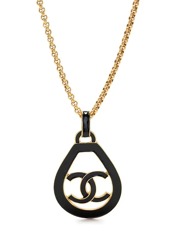 CHANEL Pre-Owned halsband med hänge - Guldfärgad