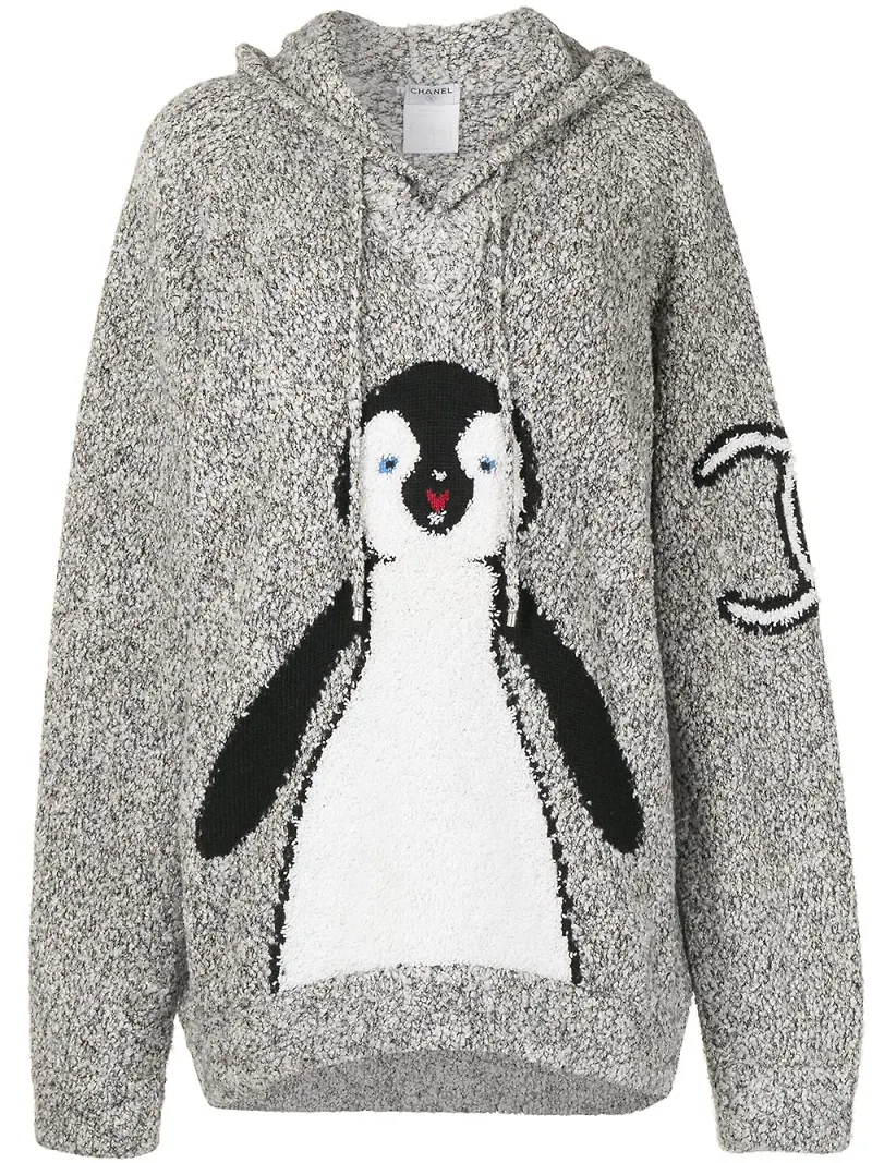 CHANEL Pre-Owned hoodie från 2007 - Grå