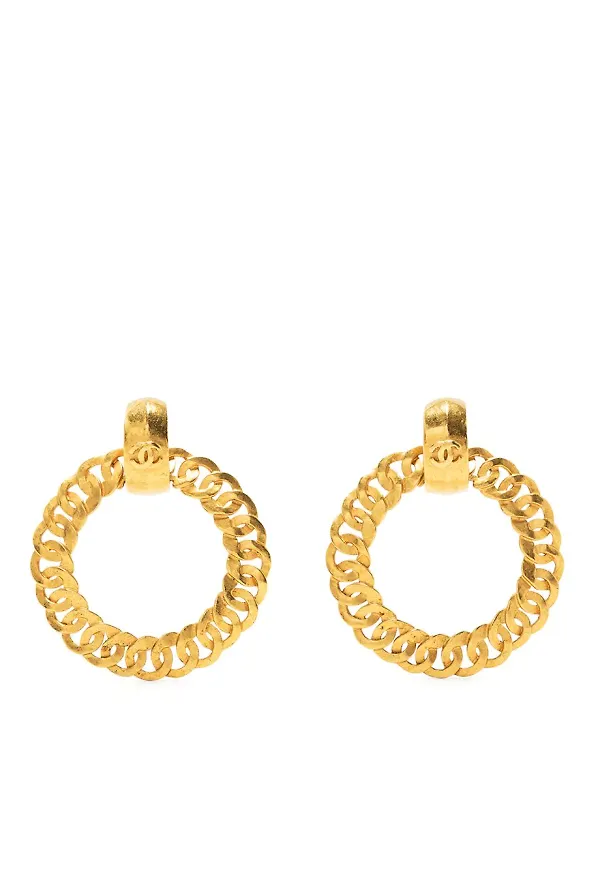 CHANEL Pre-Owned hoops från 1996 - Guldfärgad