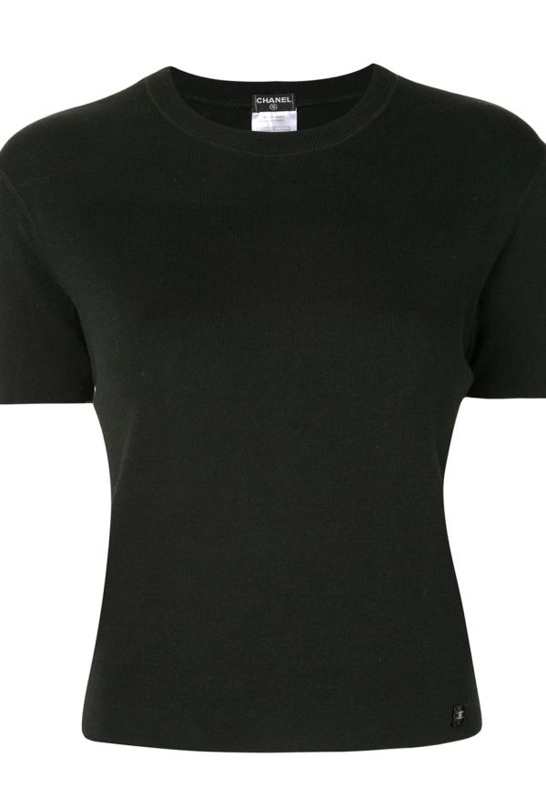 CHANEL Pre-Owned inpassad t-shirt från 2002 - Grön