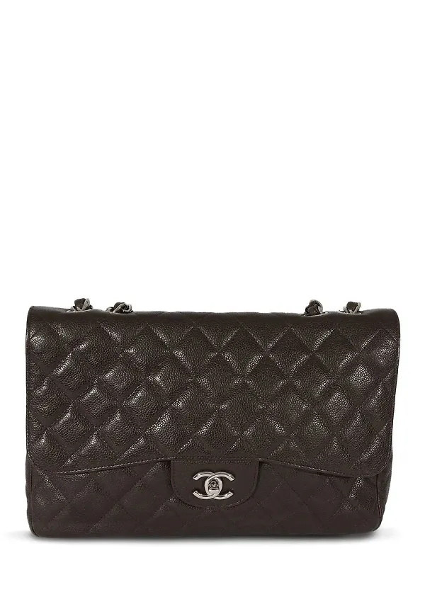 CHANEL Pre-Owned Jumbo Classic axelväska - Brun
