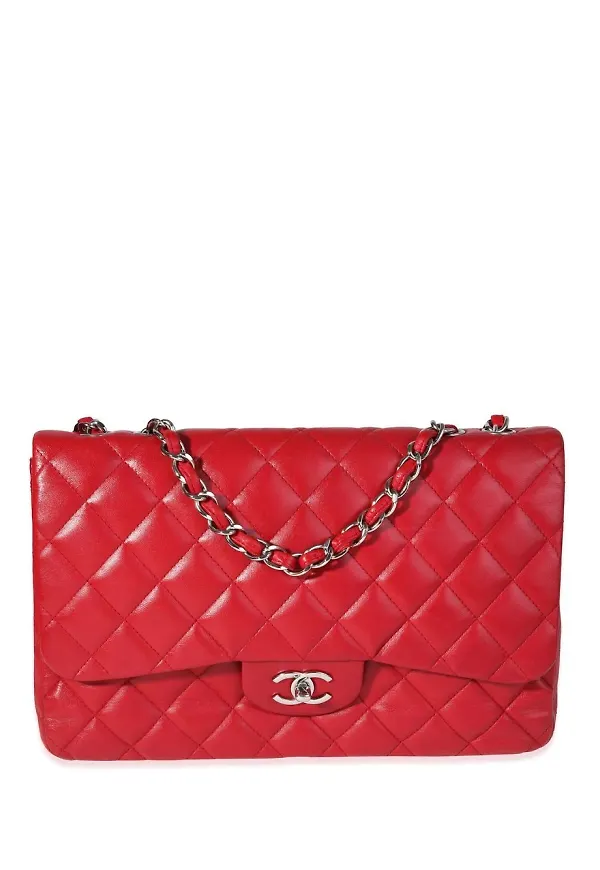 CHANEL Pre-Owned Jumbo Classic axelväska - Röd