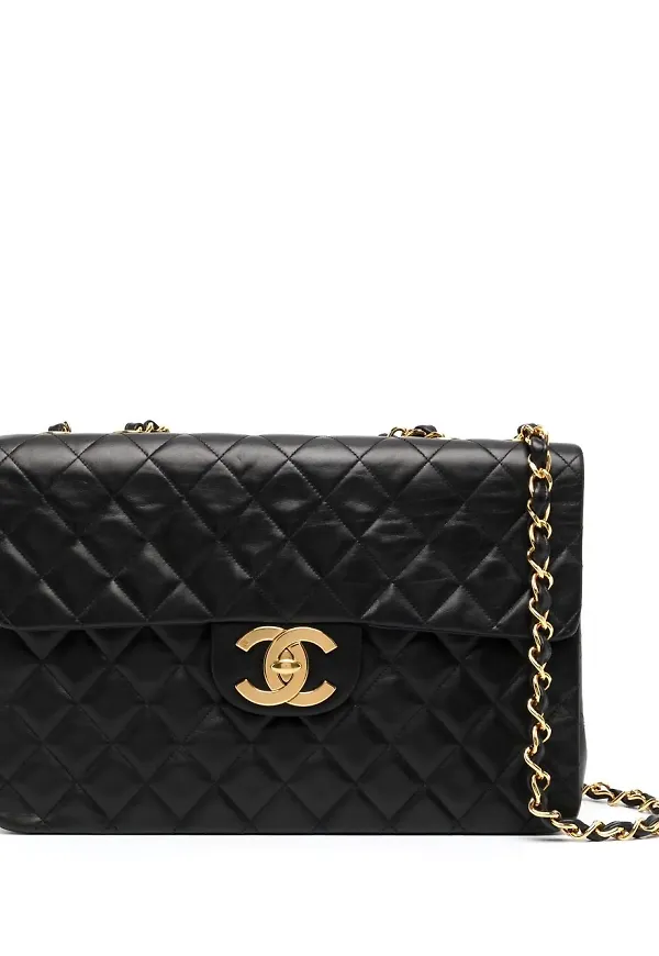 CHANEL Pre-Owned Jumbo Classic axelväska från 1995 - Svart