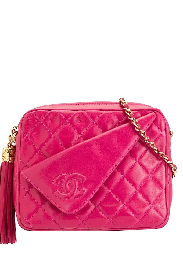 CHANEL Pre-Owned kameraväska med tofs - Lila