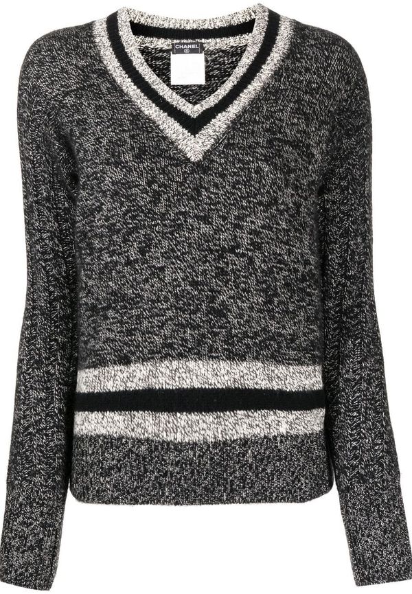 CHANEL Pre-Owned kashmirtröja från 1996 - Grå