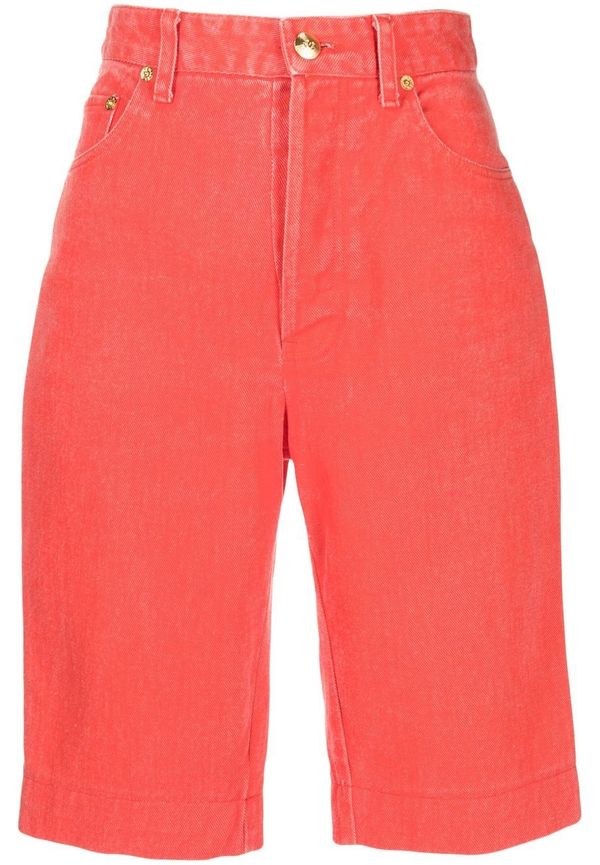 CHANEL Pre-Owned knäshorts från 1990-2000-talet - Röd