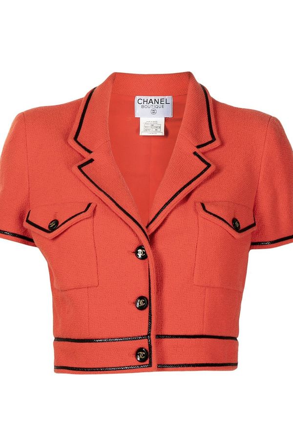 CHANEL Pre-Owned kort jacka från 1995 - Röd