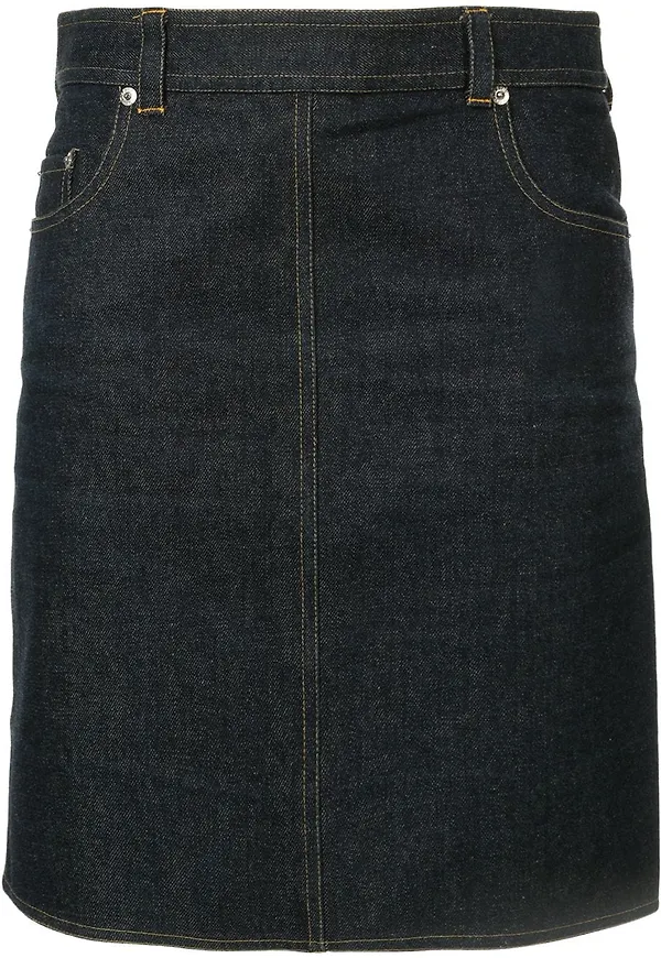 CHANEL Pre-Owned kort jeanskjol i rak modell - Blå